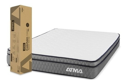 Colchon De Espuma Atma Euro Top 2 Plazas 140x190 Memory Foam