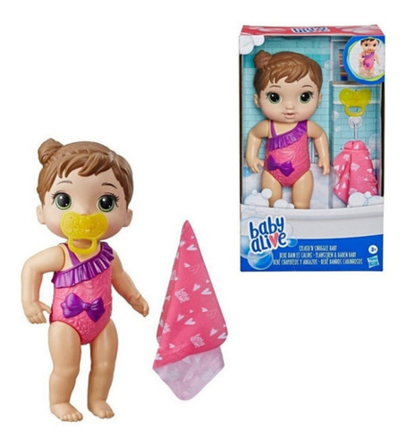 Imagem 3 de 3 de Boneca Baby Alive Banhos Carinhosos Morena - Hasbro E8716