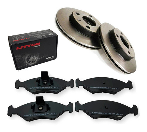 Imagen 1 de 3 de Kit Discos Y Pastillas Ford Ka 1999-2014 1.6 Delantero Cuota
