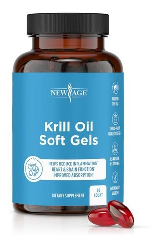 Aceite De Krill Oil Epa 1000 Mg 60 Caps Omega 3 Dha Eg A42 Sabor Nd