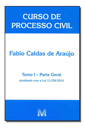 Libro Curso De Processo Civil Tomo I Parte Geral 01ed 16 De