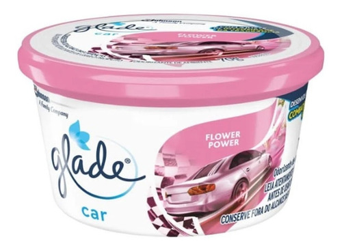 Glade Car Gel Flower Power 70g Odorizante De Ambiente