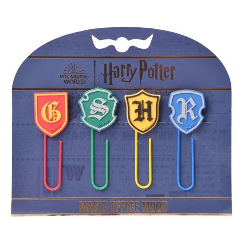 Set 4 Fun Paper Clips Harry Potter Maw Mooving Sujetapapeles