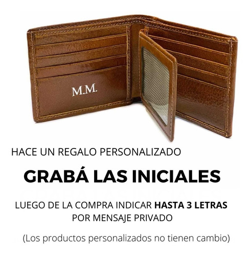 Imagen 3 de 9 de Billetera Hombre Cuero Regalos Personalizados Empresariales