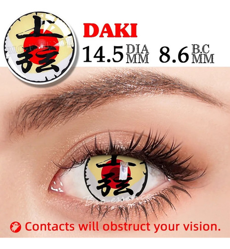 Lentes Demonio Dakir Cosplay Anime Kimetsu No Yaiba