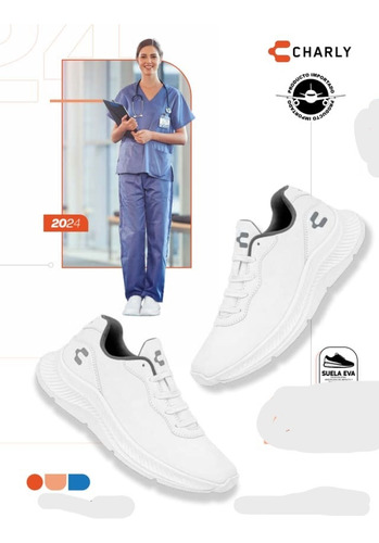 Tenis Blancos Comodos Para Enfermera Doctora Calidad