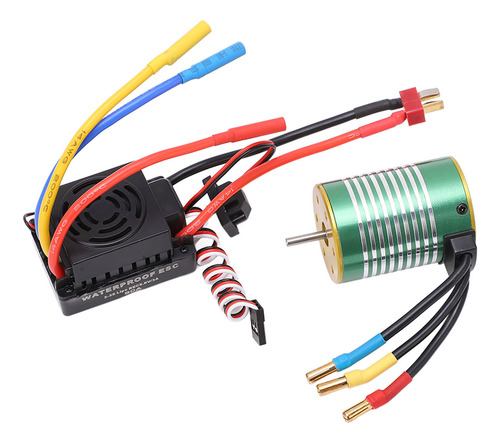 Motor Esc Set 3900kv Sem Escova 60a Sem Escova À Prova D'águ