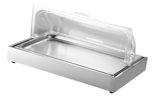 Bandeja Fría Para Servir En Buffet Plato Refrigerado Plata