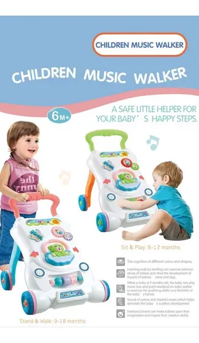 Caminador Musical Baby Walker Con Luces - Kidscool