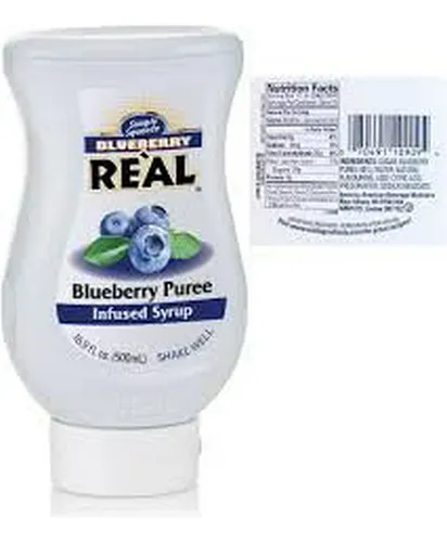 Sirope De Arándano Blueberry Reàl, 16.9 Fl Oz