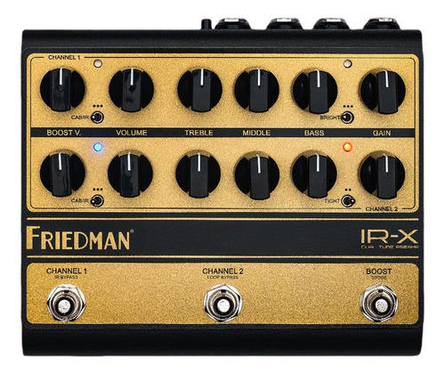 Pedal Friedman Dual Tube Preamp Di + Ir Valvulado - Usa