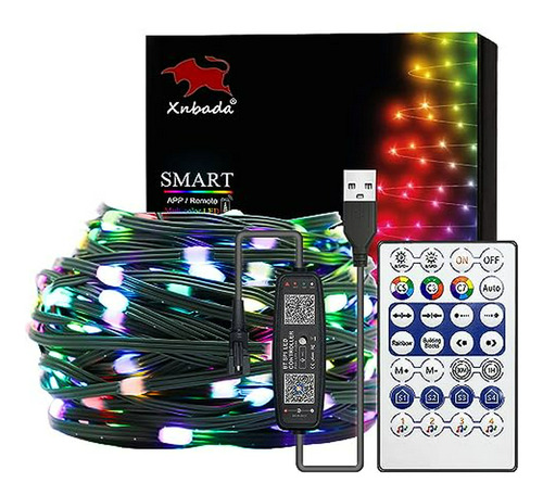 65.6ft Ws2812b Rgb Luces De Hadas De Alambre Verde Direccion