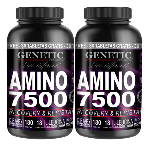 Aminoácidos Esenciales 7500 Recuperación Resistencia Genetic