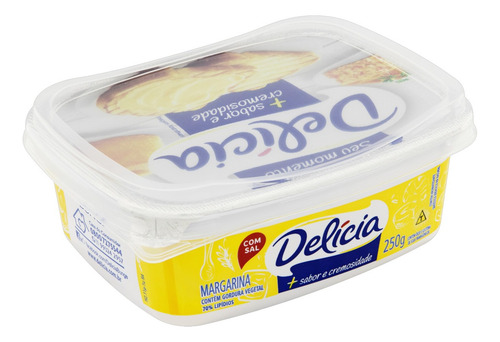 Margarina com Sal Delícia + Sabor e Cremosidade Pote 250g