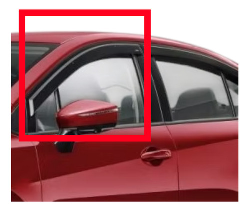 Juego 4 Deflectores Ventana 2020 A 2022 Nissan Versa Negro