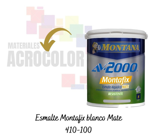 Pintura En Esmalte Montafix Blanca Mate Montana 