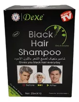 Comprar 10 Shampoo Tinte Cabello Dexe Canas Negro Tono 1 Negro
