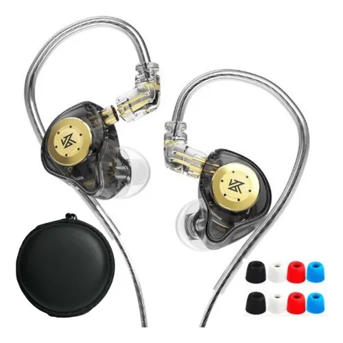 Aud fonos Kz Edx Pro In ear Sin Mic Estuche 4 Eartip
