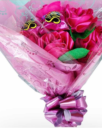 Imagem 1 de 8 de Buquê De Flores De Chocolate Com Flores Presente Especial