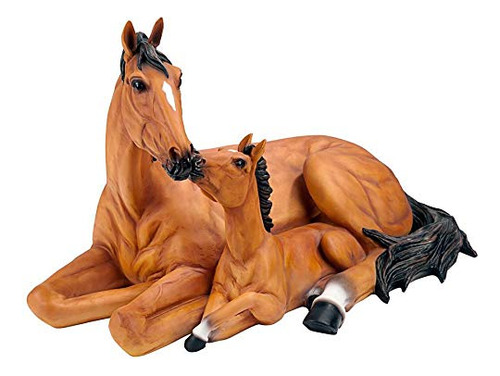 Estatua De Potro Y Yegua De Caballo Al307690 Madre E Hi...