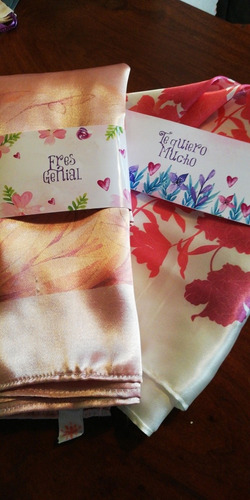 Pañuelos Estampados A Mano X 10