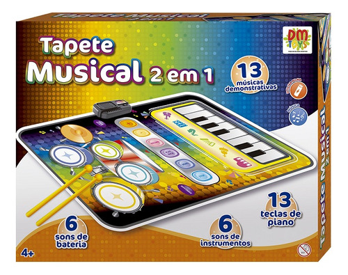 Tapete Musical 2 Em 1 Dm Toys