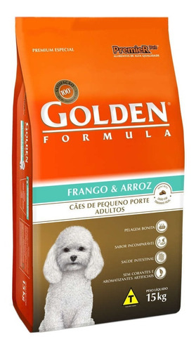 Raçao Golden Frango E Arroz Minibits Adulto 15 Kg