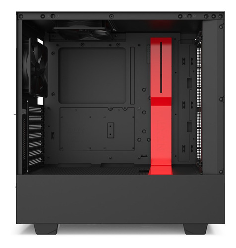 Imagen 5 de 5 de Gabinete Nzxt H510i Compact Negro/rojo Atx