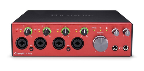 Interfaz De Audio Focusrite Clarett+ 4 Pre Palermo