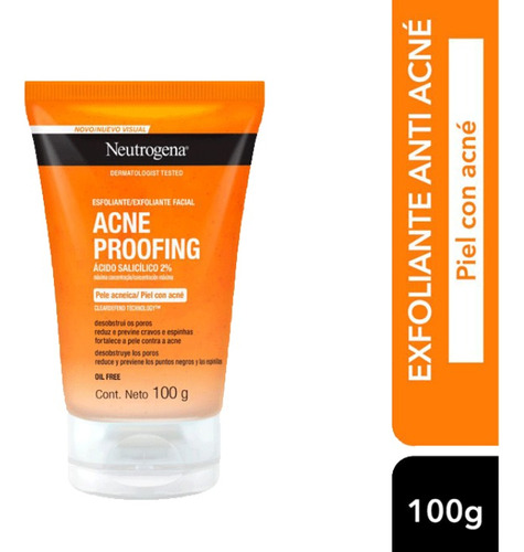 Exfoliante Facial Neutrogena Acne Proofing 100g