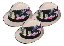 Comprar 12 Gorros Sombreros Verano Panama Floreado Disfraz Cotillon