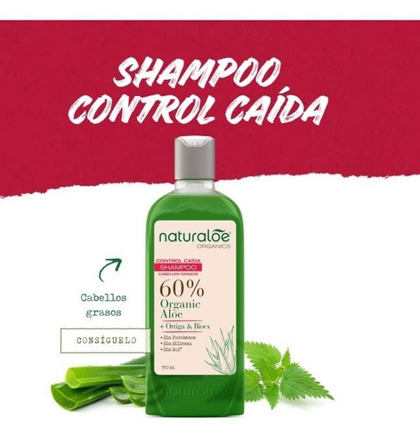Naturaloe Control Caída Graso Shampoo 350ml