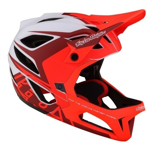 Casco Troy Lee Designs Stage Helmet Valance Red