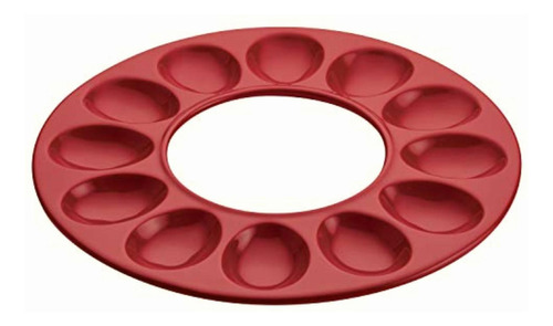 Rachael Ray Huevera (cerámica), Rojo, 12 Tazas, 1