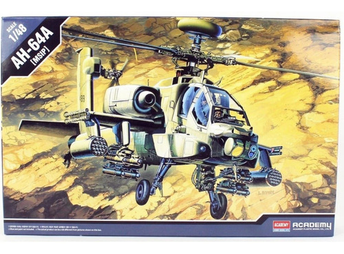 Academy 12262 Ah64 Helicoptero Apache 1/48 Maqueta Kit Armar