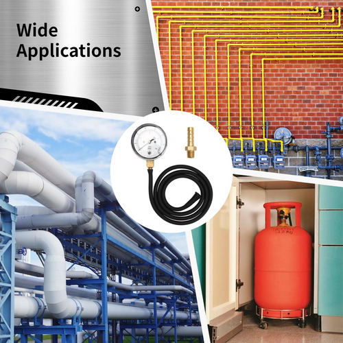 Kit De Manómetro Homaisson Gas Natural Lp 0-35 Wc 3.3 Pies