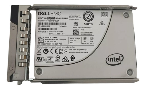 Ssd Dell 3,84tb 2,5 Sata 6gbps 0dc29p Dc29p @ Prateado
