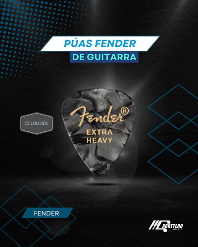 Púas Fender Extra Heavy Nuevas