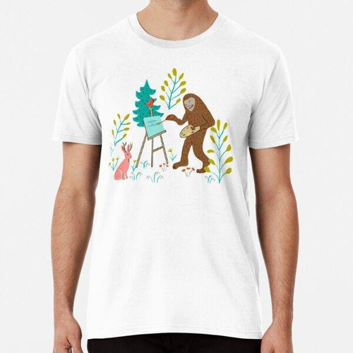 Remera El Sasquatch Creativo En El Bosque Con Jackalope Algo