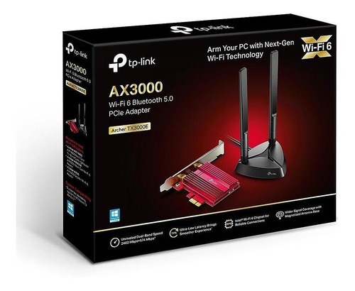 Placa De Rede Wireless Tp-link Wifi 6 Ax3000 - Archer Tx3000