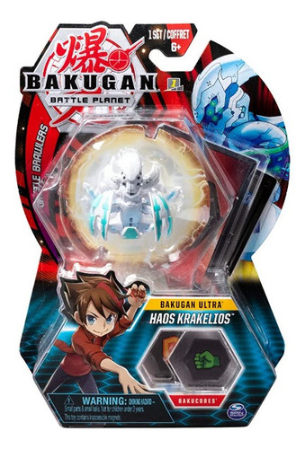 Figura De Acción Bakugan Ultra Haos Krakelios Original 