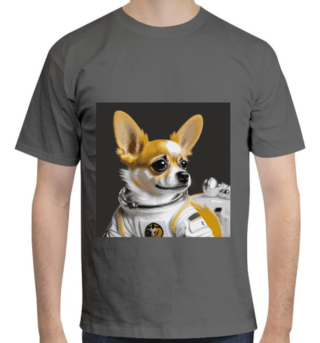 Playera Diseño Perro Chihuahua Astronauta