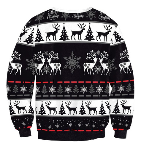Sudadera Con Estampado De Trajes Feos Para Cosplay Navideños