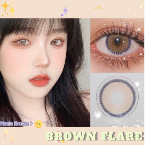 Imagen 7 de 8 de Freshlady - X-brown Flare Lentes De Contacto Anuales