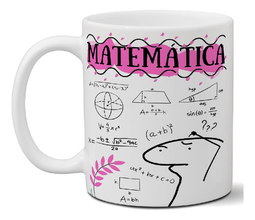 Taza De Cerámica Meme Flork Matemática Ideal Para Regalar