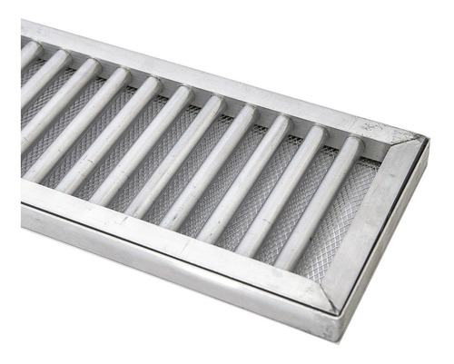 Ralo Linear Pluvial 10x50 Cm  C/ Tela Anti Inseto P/ Garagem