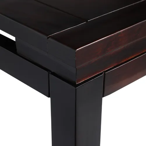 Mesa De Arrimo Martina Madera Color Chocolate