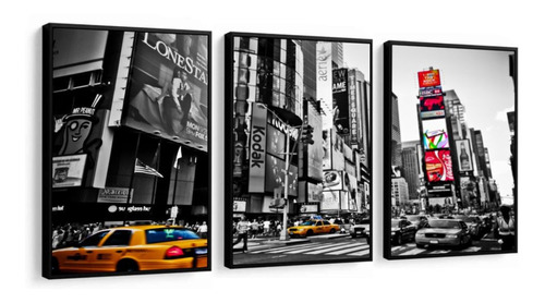 Quadro Decorativo New York Ny Cidades Famosas Quarto 