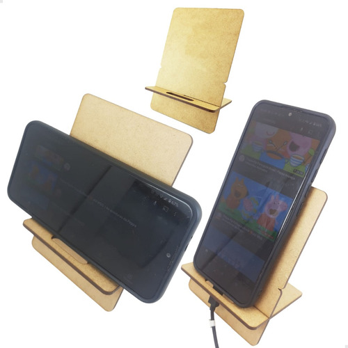 Kit 26 Peças Porta Celular Suporte Para Celular De Mesa Mdf