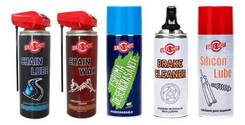 Kit Lubricante Cera Cadena Limpia Frenos Y Desengrasante